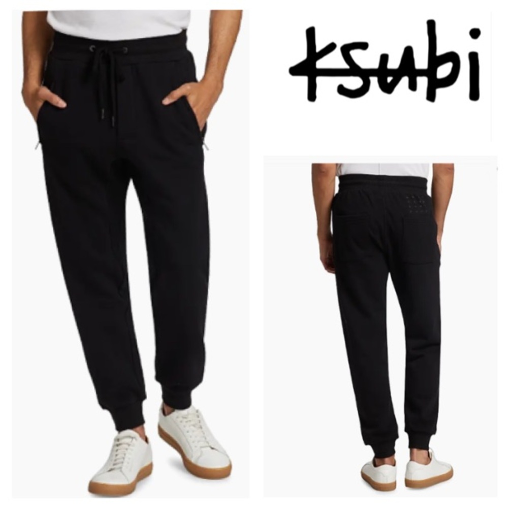 NEW!  Ksubi Restore Trax Cotton Slim-fit Cuffed 4x4 Joggers (L)